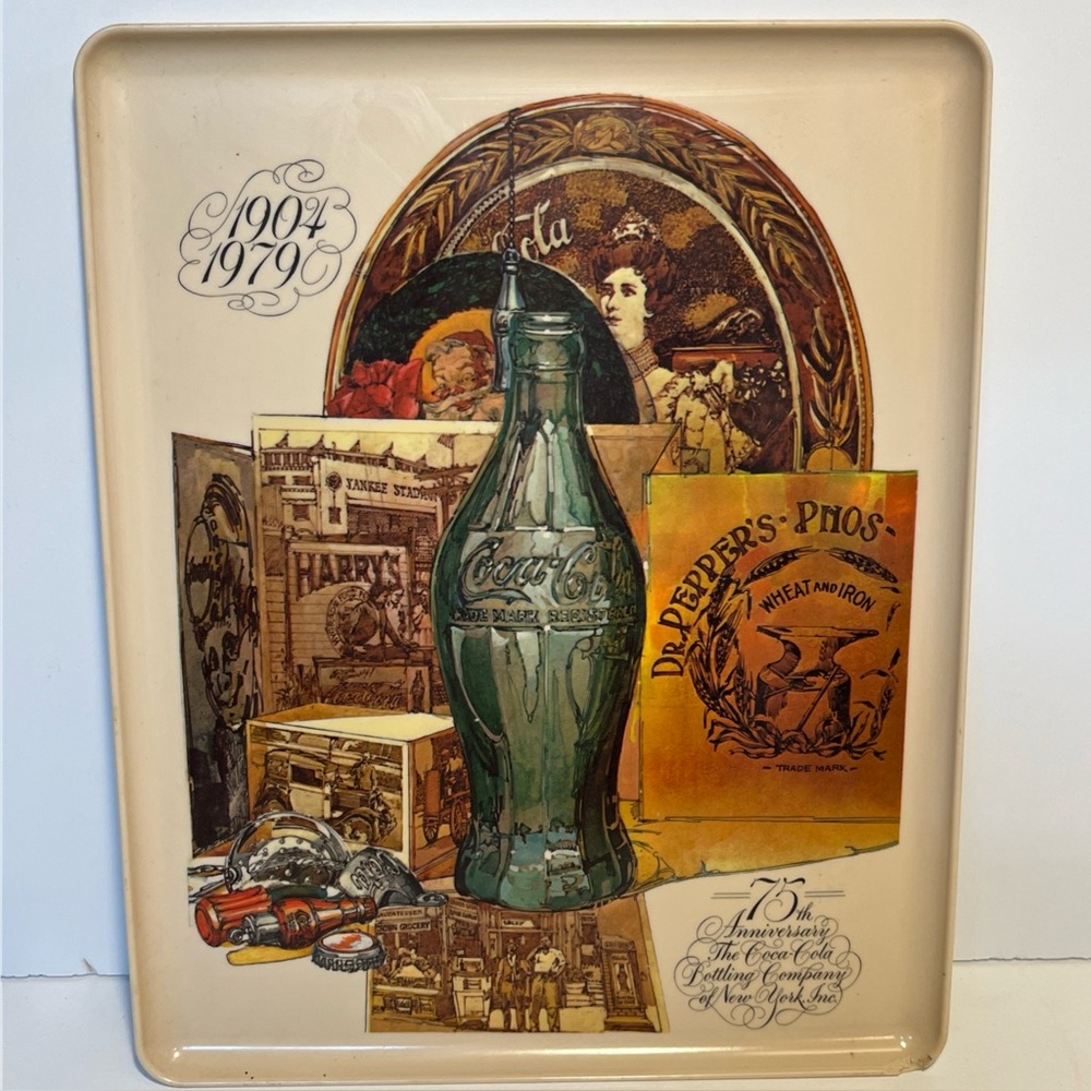 VTG Coca Cola Tray Bottling Company of New York 75th Anniversary 1904-1979
